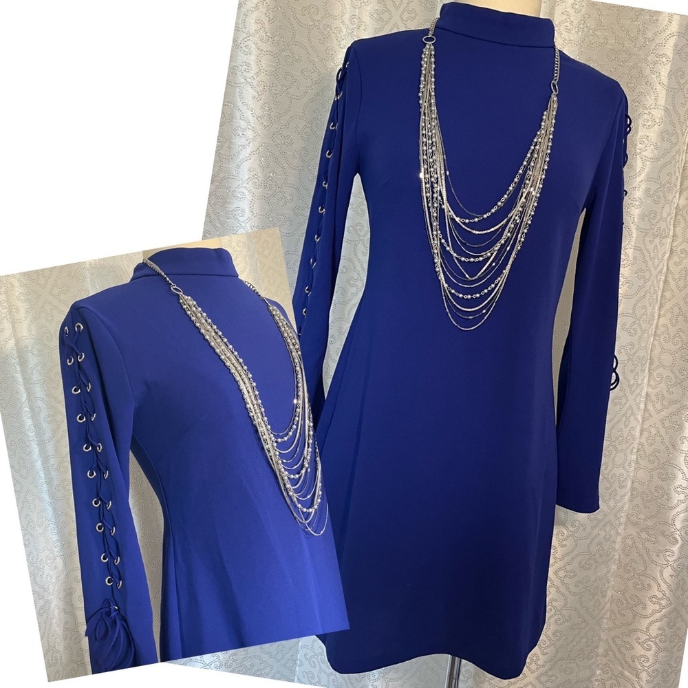 Favlux Fashion blue mini dress